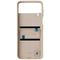 Samsung Official Flap Leather Cover Luxury Case for Galaxy Z Flip4 - Peach
