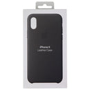 Official Apple Leather Case for Apple iPhone Xs and iPhone X - Charcoal Gray