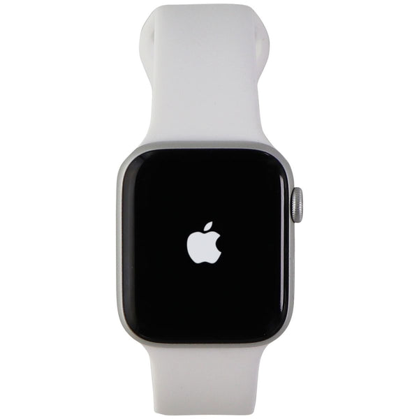 Apple Watch Series 6 (GPS + LTE) - 44mm Silver Aluminum/White Sport Band (A2294)