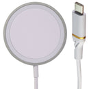 OtterBox (15W) USB-C Charging Pad for MagSafe - White/Silver (2M/6.6-Foot)