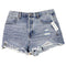 PacSun Vintage High Rise Jean Shorts - Size 30 - Ripped Blue