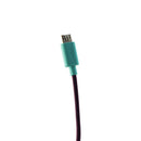 Modal(7Y5Z4819) 4Ft Twist USB Cable for Micro USB Devices Connector- Purple/Blue