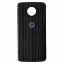 Motorola Style Shell Back Case for Motorola Moto Z / Z Force  - Black/Brown Wood