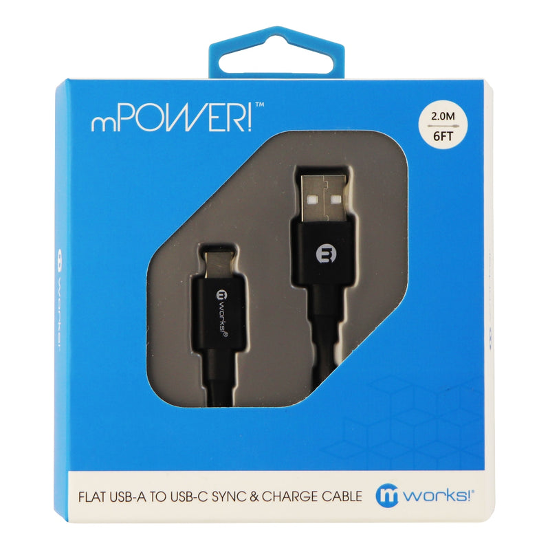 mWorks! ( 21165 ) 6Ft Sync and Charge Cable for USB-C Devices - Black