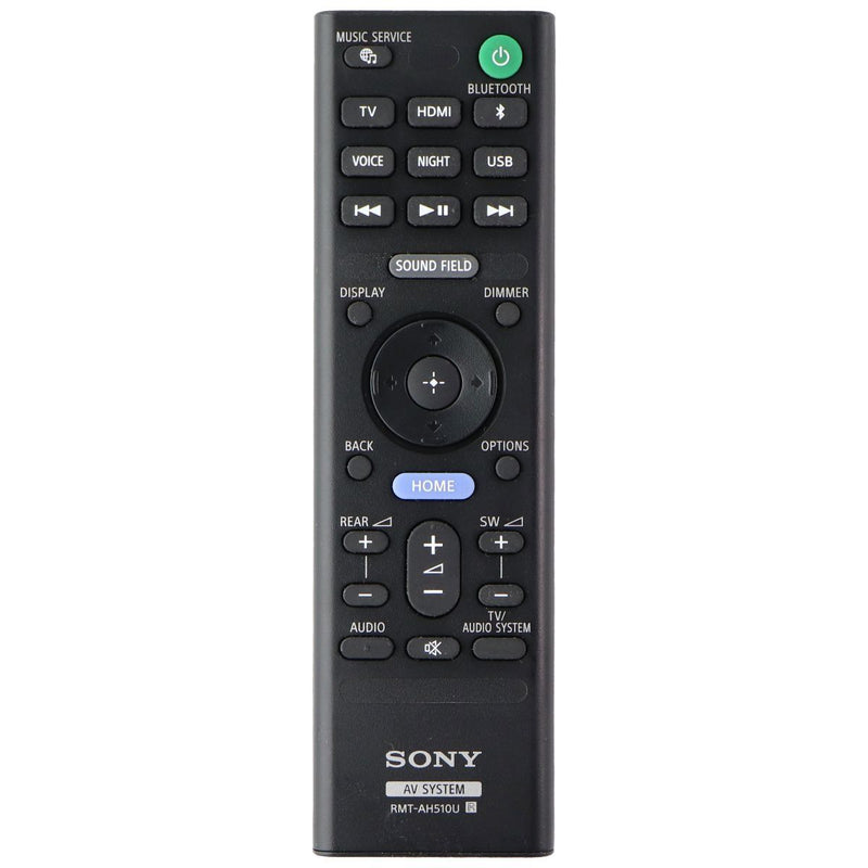 Sony OEM Remote Control (RMT-AH510U) AV System Remote - Black