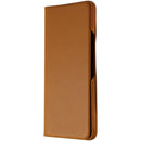 Samsung Leather Protective Cover for Galaxy Z Fold3 5G - Camel (EF-FF926LAEGUS)
