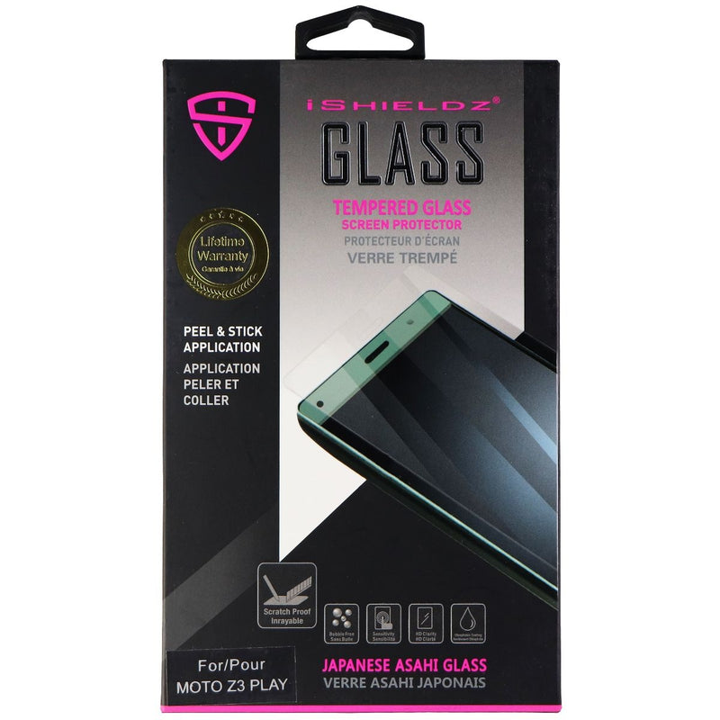iShieldz Asahi Tempered Glass Screen Protector for Motorola Moto Z3 Play - Clear