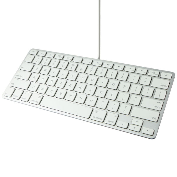Apple Wired USB 78-Key Keyboard for Mac OS - Silver/White (A1242/MB869LL/A)
