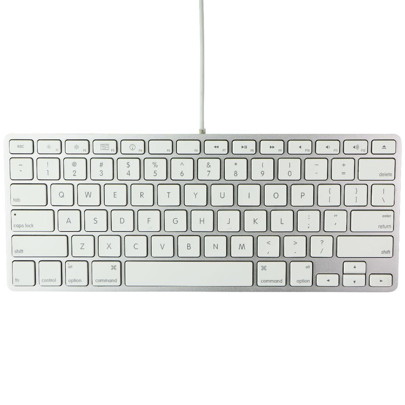 Apple Wired USB 78-Key Keyboard for Mac OS - Silver/White (A1242/MB869LL/A)