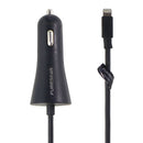 PureGear (12W/2.4A) (MFI) Car Charger for Apple Devices - Black (62804PG)