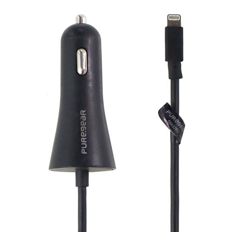 PureGear (12W/2.4A) (MFI) Car Charger for Apple Devices - Black (62804PG)