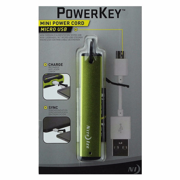 Nite Ize (PKYU-17-R7) Charge & Sync Cable for Micro USB Mini Power Cord - Lime G