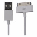Onn ( ONA1IP4 - SC17 ) 4Ft USB Cable for 30 Pin Devices - White