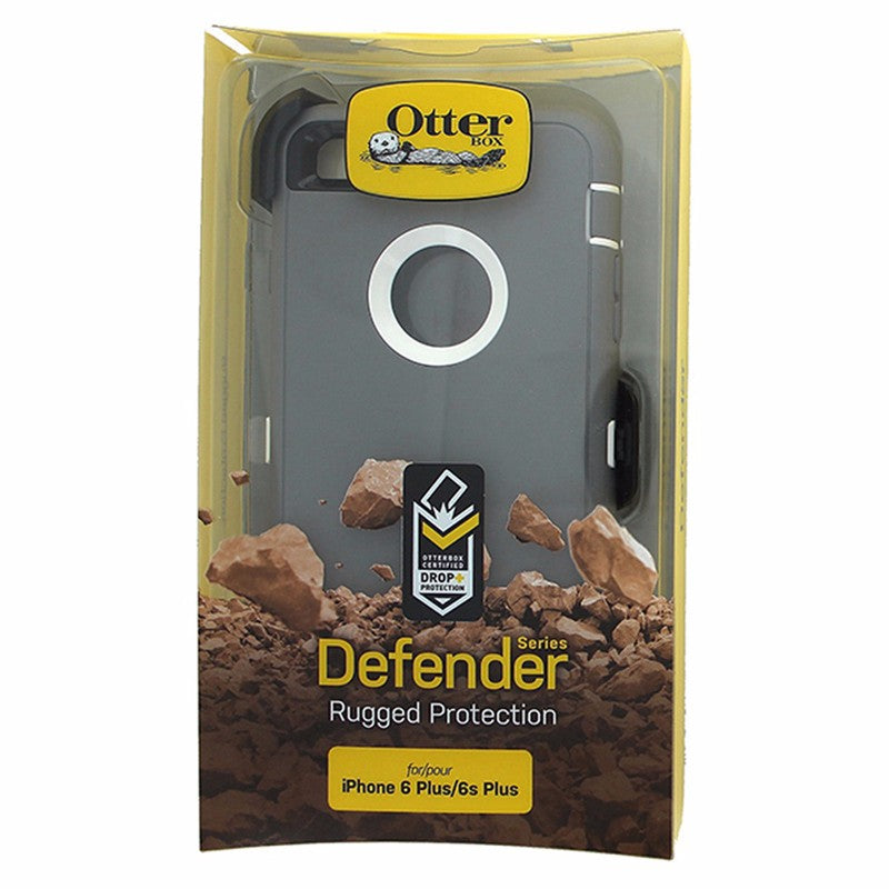 OtterBox Defender Case 77-52237  for iPhone 6 Plus 6S Plus-Gray & White Cover
