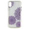 Nimbus9 Canvas Series 2 Piece Case for Apple iPhone Xs/X - Purple/Clear