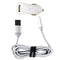 PowerPeak (12W/2.4A) Car Charger/Adapter & 4-Foot Cable for iPhones - White