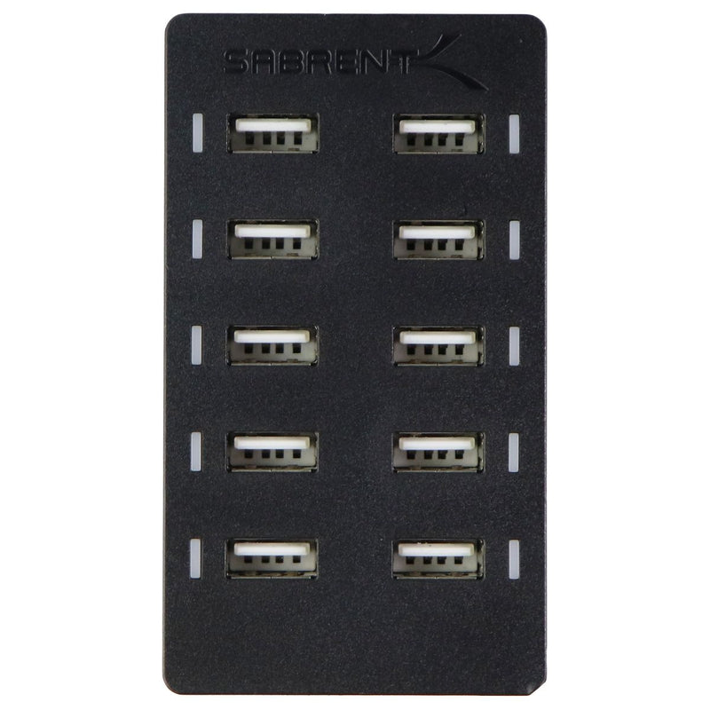 Sabrent 60W 10-Port Desktop USB Rapid Charger - Black