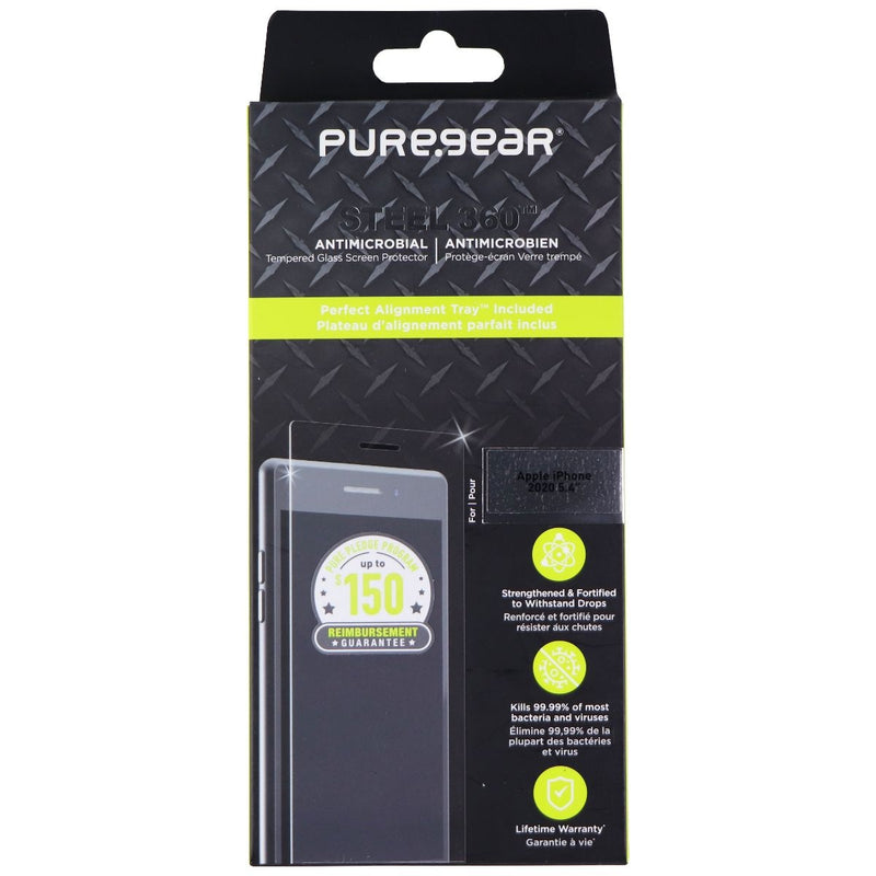 PureGear Steel 360 Tempered Glass Protector for Apple iPhone 12 mini - Clear