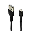 HoCo (4-Foot) Braided Lightning 8-Pin to USB Charge and Sync Cable - Black