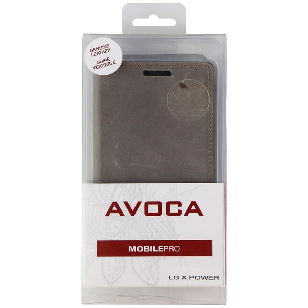 Avoca MobilePro Protective Folio Case for LG X Power (2016 Model) - Brown