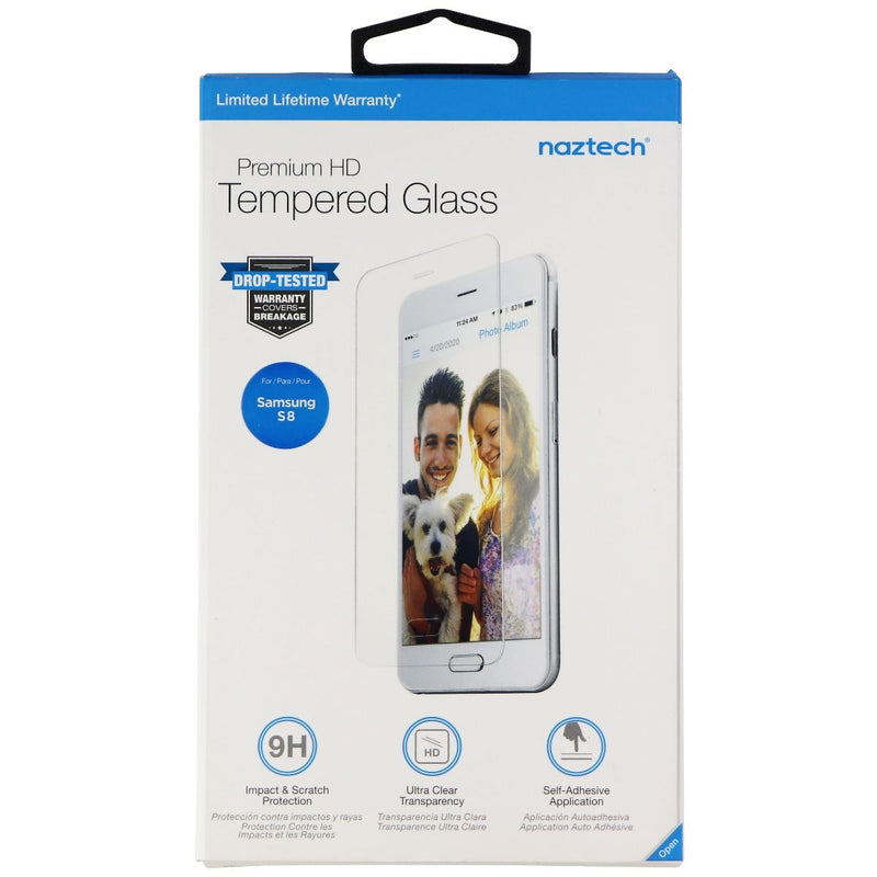 Naztech Premium HD Tempered Glass Screen Protector for Samsung Galaxy S8 - Clear