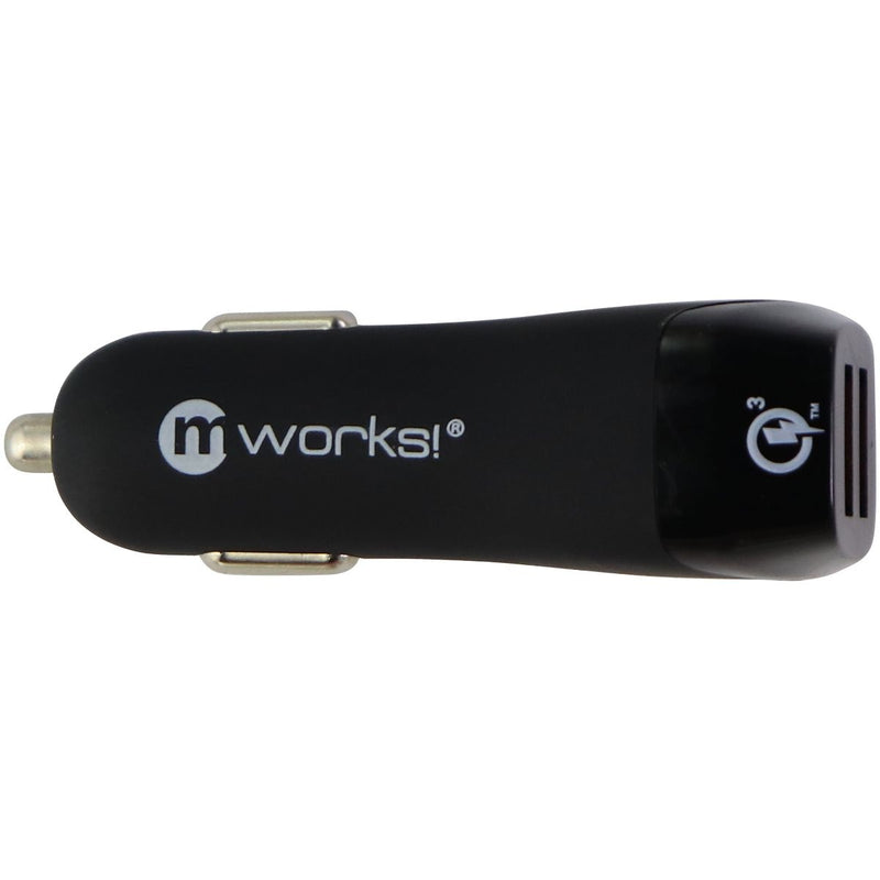 mWorks! mPOWER! QC 3.0 Dual Port USB Universal Car Charger - Black