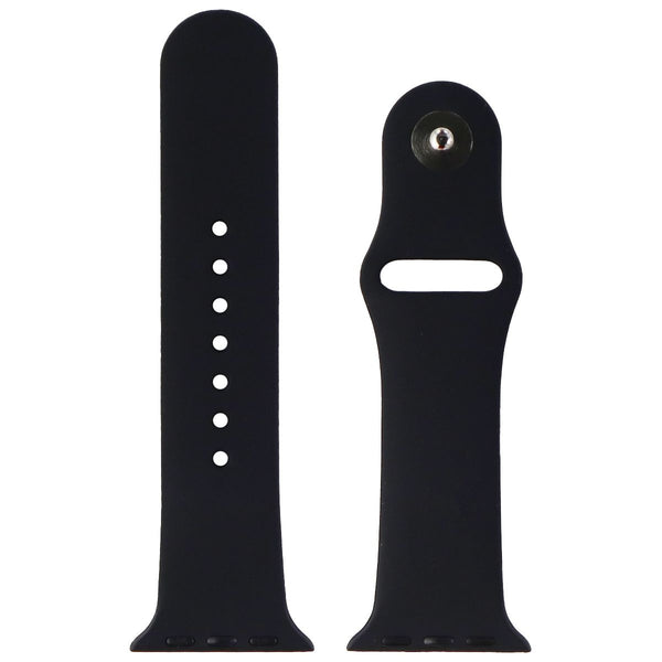 Silicone Watch Band for Apple Watch 38/40/41mm Cases - Black - Small