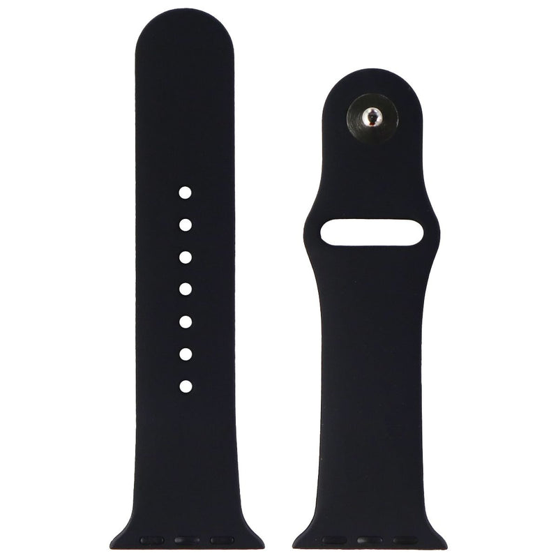 Silicone Watch Band for Apple Watch 38/40/41mm Cases - Black - Small