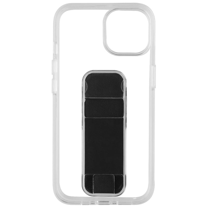 CLCKR Stand & Grip Series Hard Case for Apple iPhone 14 - Clear/Black