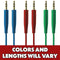 Generic 3.5mm to 3.5mm Short Aux Cables Under 4-foot - Mixed Color/Style/Length