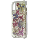 Case-Mate Karat Petals Case for iPhone Xs and iPhone X - Clear/Purple Petals