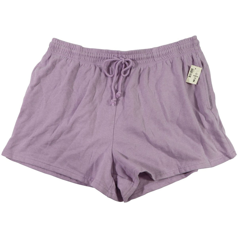 AEROPOSTALE Slouchy High-Rise Fleece Shorts for Women - Lilac (Size: XL)