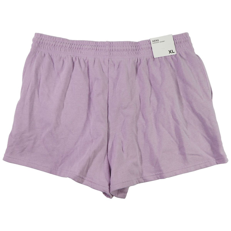 AEROPOSTALE Slouchy High-Rise Fleece Shorts for Women - Lilac (Size: XL)