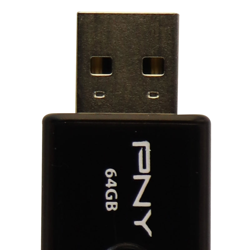 PNY Attaché 4 (64GB) USB 2.0 Flash Drive - Black (‎P-FD64GATT4-GE)