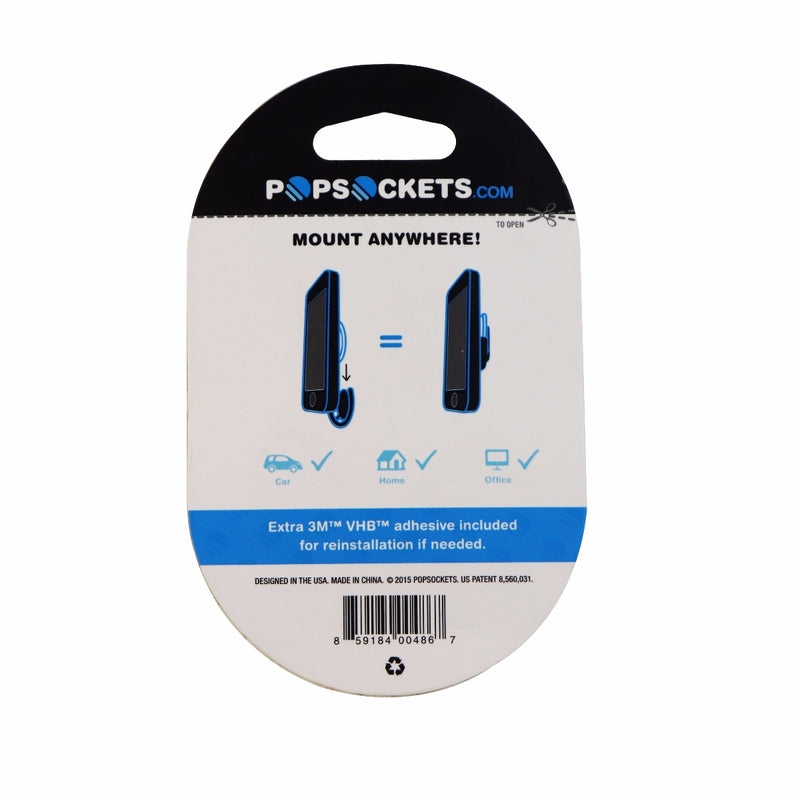 Genuine PopSocket PopClip Stick Anywhere Mount for PopSockets - Black