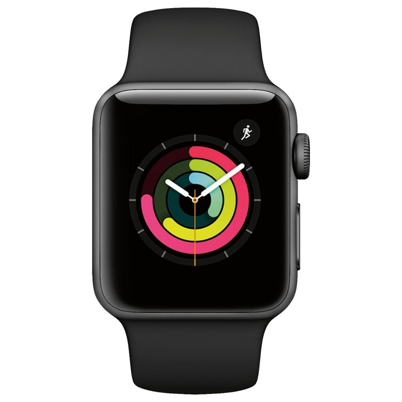 Apple Watch Series 3 (A1860) GPS + LTE - 38mm Space Gray/Black Sport Band