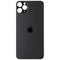 Repair Part - Back Glass Panel for Apple iPhone 11 Pro Max - Black with Logo