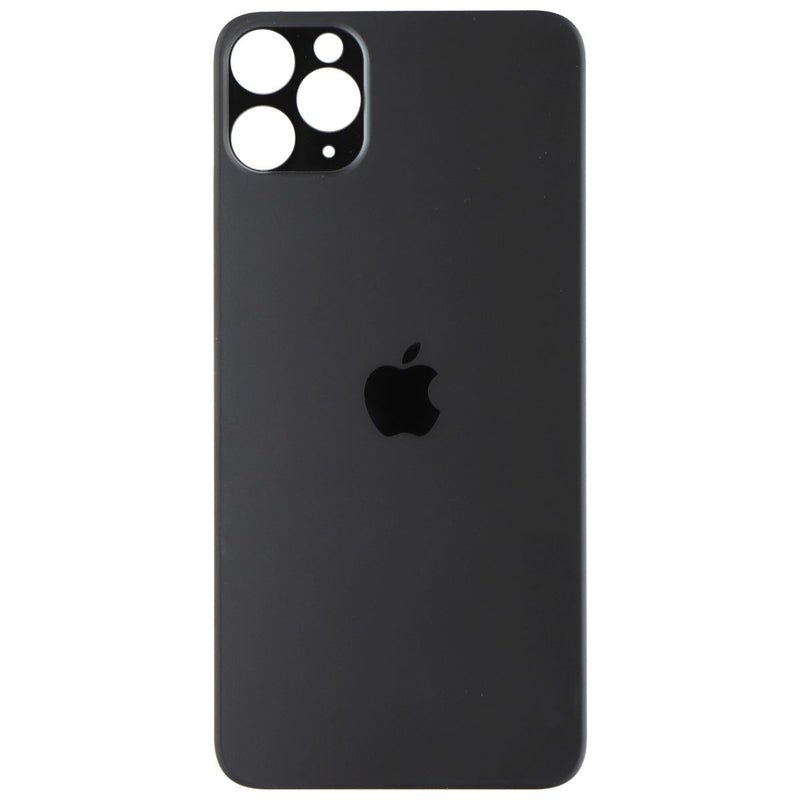 Repair Part - Back Glass Panel for Apple iPhone 11 Pro Max - Black with Logo