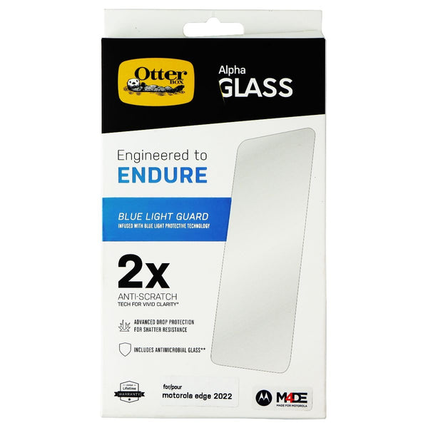 OtterBox Alpha Glass Blue Light Guard Screen Protector for Motorola Edge 2022
