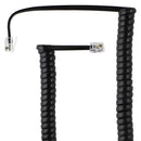 Coiled 2.5-ft (RJ22) Telephone Connector Cable - Black