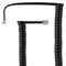 Coiled 2.5-ft (RJ22) Telephone Connector Cable - Black