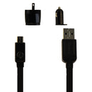 Qmadix 1A Car And Wall Adapters with 4Ft Micro-USB Cable Charging Kit - Black