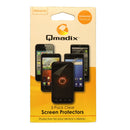 Qmadix Universal Trim to Fit Screen Protector for Smartphones - 3 Pack - Clear