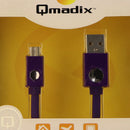 Qmadix (USB4FT) 4Ft Charge and Sync Cable for Micro USB Devices - Purple