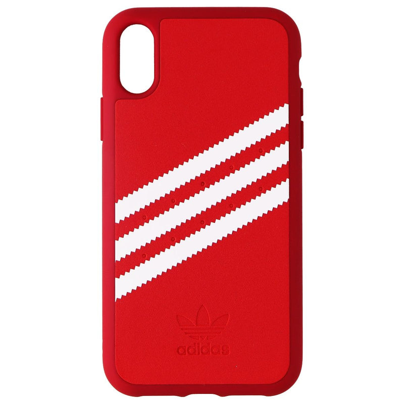 Adidas 3-Strips Snap Case for Apple iPhone XR Smartphones - Red/White Stripe