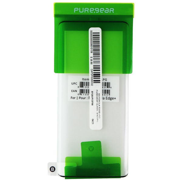 PureGear Tempered Glass Screen for Motorola Edge+ (2020) Clear BULK 63421PG