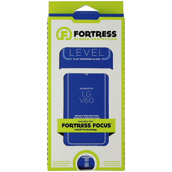 Fortress LEVEL Flat Tempered Glass for LG V60 Smartphones - Clear