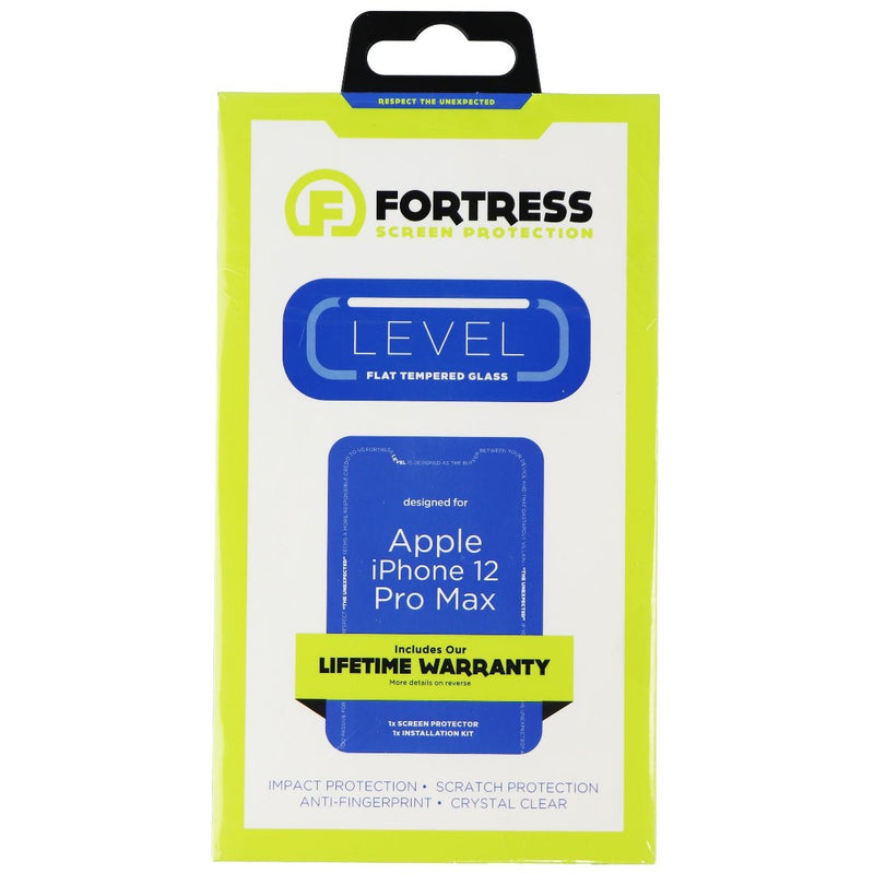 Fortress LEVEL Flat Tempered Glass for Apple iPhone 12 Pro Max - Clear