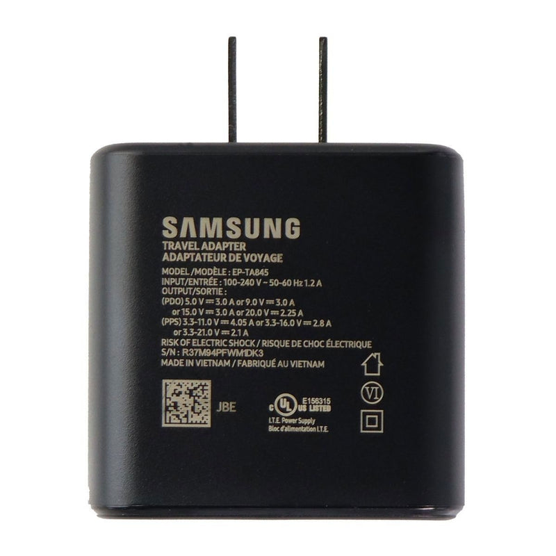 Samsung (USB-C) Super Fast Wall Charger Travel Adapter - Black (EP-TA845)