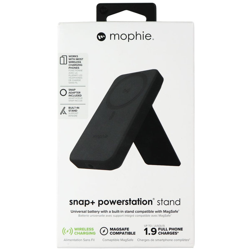 mophie Snap+ Series Wireless Battery Stand with MagSafe (10,000 mAh) - Black